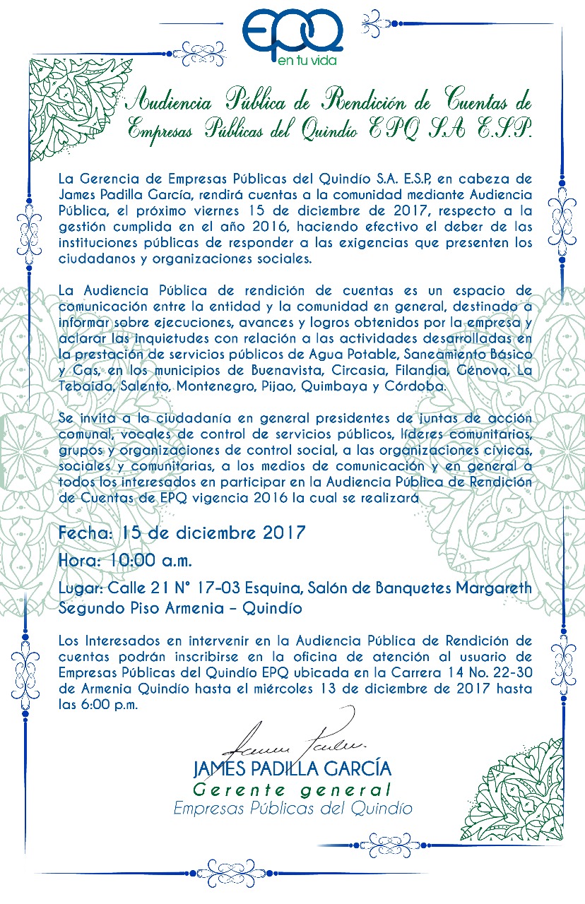 rendicion de cuentas